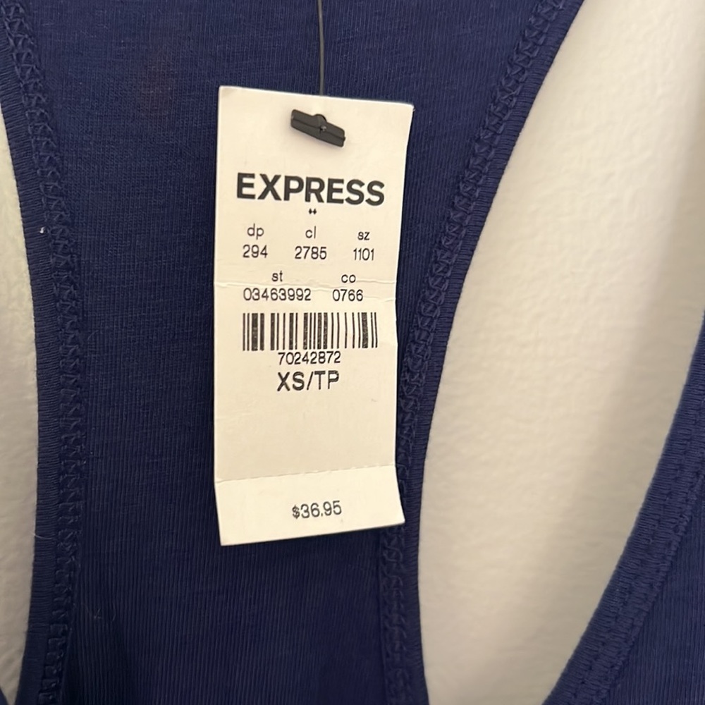 Express Racerback Navy Dress - Picture 5 of 5